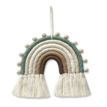 Tapestry Pendant Wall Hanging Hand Woven Rainbow 1 Pc