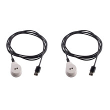 2X Câble de Lecteur de Compteur USB Vers Infrarouge Lointain Conformité de Modulation 38 KHz IEC 62056 61107 Communication de Transmission DLMS 2 M