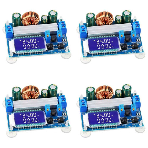 4X 35W  5.5-30V to 0.5-30V Digital LCD Display Automatic Step  Down Buck Boost Converter Power Supply Module
