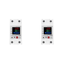 2X Din Rail Dual Display Adjustable over Voltage Current and Under Voltage Protective Device