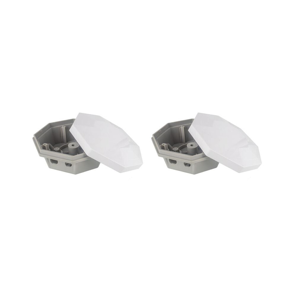 2X Sta-55H Safety Keyhole Gps Case Ip67 Uv High Capacity Housing Agricultural Gnss Antenna Housing For Rtk Receiver White/Grey 6033724833689