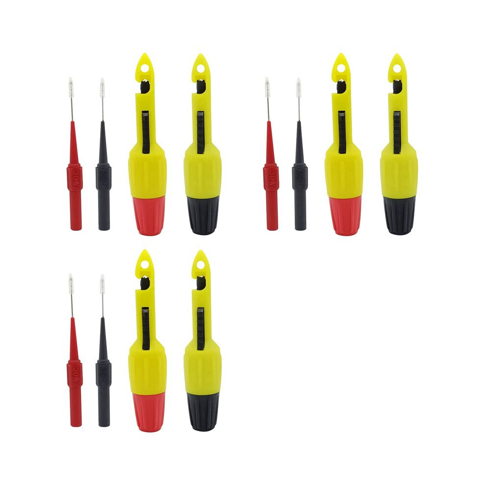 6 Pack Wire Piercing Probe Insulation Piercing Clip With Insulated Wire Piercing Probe,Inspection Of Automotive Circuits 6033206368258