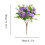 Bouquet de 15 fleurs artificielles en soie rose, composé de bourgeons de thé. 3