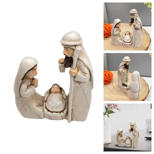 Maria og Jesusbarnet Resinstatue | Julebordplade 1
