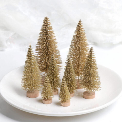 Mini Christmas Tree Set – Sisal Silk, 4 Sizes, 2