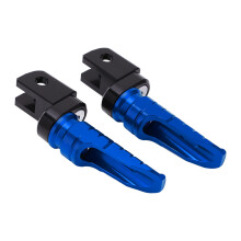 Pedane anteriori per moto in lega di alluminio CNC T6063 di alta qualità, comode da guidare, antiscivolo, facili da installare.