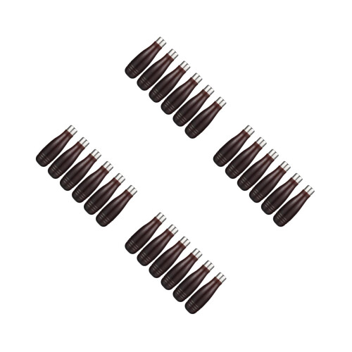 24Pièces Poignées En Bois Marron Pour Lime Accessoires De Remplacement