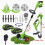 Cordless 21V Foldable Grass Trimmer Strimmer Garden Edger with Dual Battery Pack 8