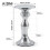 Silver Mirrored Ldiy Side Table 60x30cm Decor 5