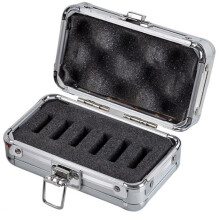 Caja de Almacenamiento de Filtros para Telescopio, Fabricada en Aluminio con Capa Protectora de Esponja, para 6 Filtros.