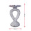 Silver Pears Side Table 60x30cm Crushed Diamond 4