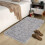 (Camel, 23.62*39.37in/60*100cm) 1pc, Solid Color Rectangular Long Plush Fabric Soft Artificial Carpet, Upgraded Fabric 5
