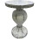 White Silver Mirrored Table 60cm Crushed Diamond 1
