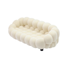 Small Dollhouses Living Room Furniture Soft Velvets Sofa-M