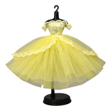1/6 Doll Ball Gown Dressingup Outfit Dress For Ball-Yellow
