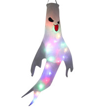 XIUH Halloweenowa zawieszka LED w kształcie tchawicy