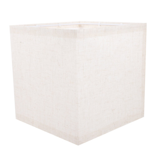 Square Fabric Lamp Shade for Table Lamp, Beige, 20 cm