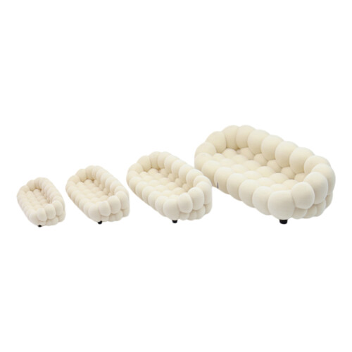 Tiny Dollhouses Accessories Plush Velvets Sofa For-extra small 1