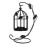 Iron Hanging Candle Holder with Hook Ring, 23cm 1