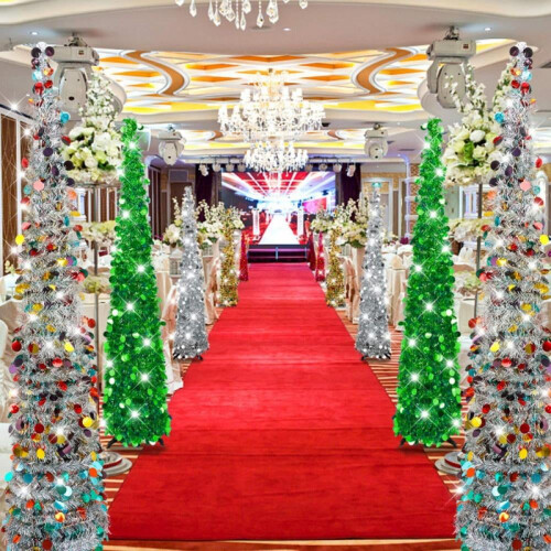150cm Collapsible Shiny Sequin Christmas Tree 2