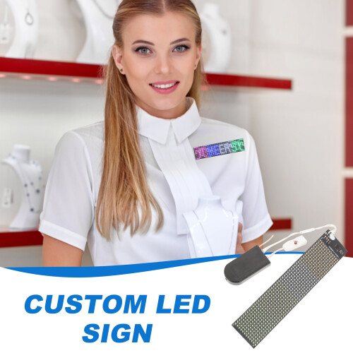 Fleksibelt LED-displayskilt – Programmerbart, Flersproget, 2