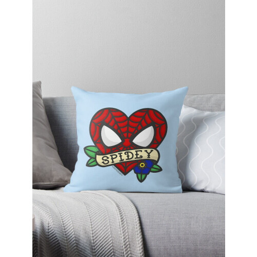 Spiderman Pudebetræk 16x16 tommer bomuld-polyester