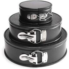 3-Piece Round Springform Cake Pan Set
