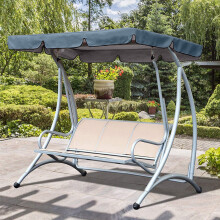 Tuinschommeloverkapping van Oxford-stof, 190x132 cm