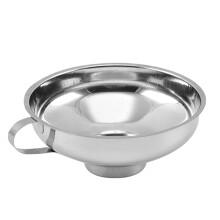 Stainless Steel Canning Funnel with Handle for Wide and