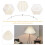Pleated Fabric Lamp Shade for E27 Fitting, 25x25x16cm 5