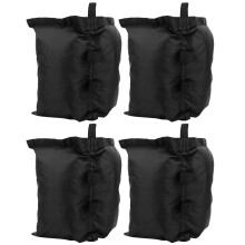 4-Pack Black Oxford Cloth Tent Sandbags