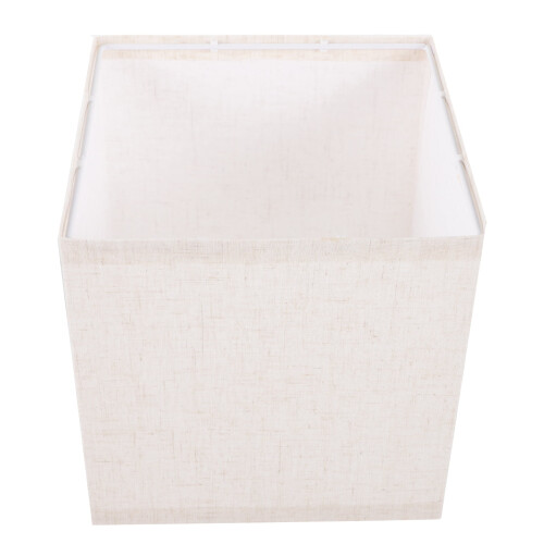 Square Fabric Lamp Shade for Table Lamp, Beige, 20 cm 1