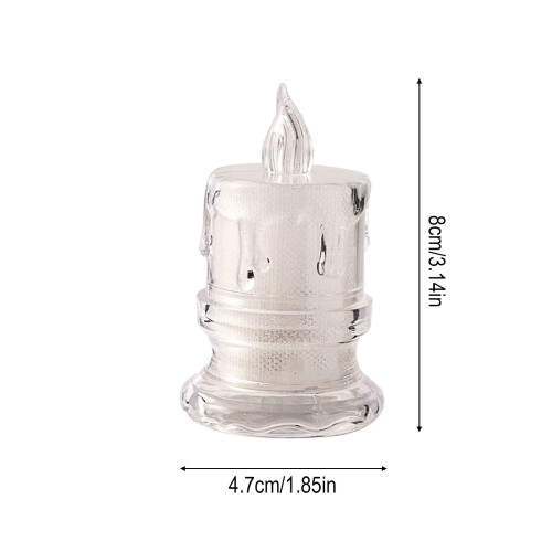 LED krystallys varm hvid transparent 2-pak 2