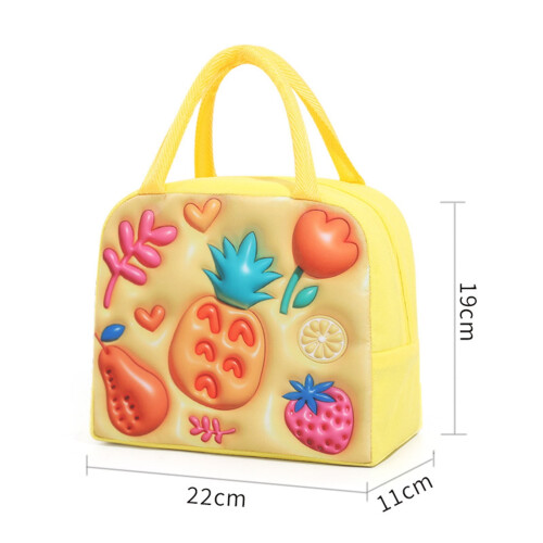 Insulated Lunch Box Tote Bag with Ice Pack 1 pc 2