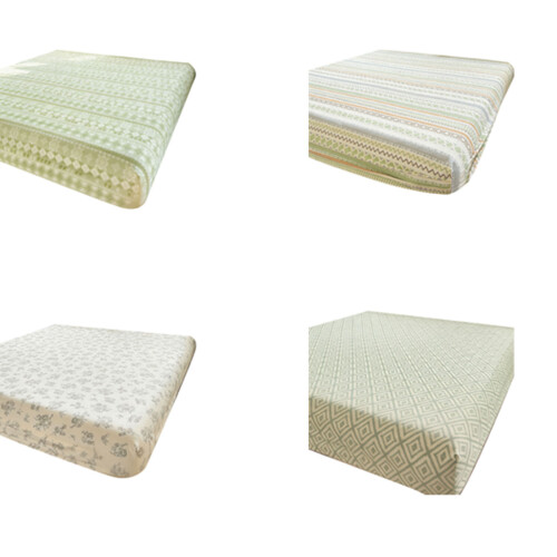 Breathable Coarse Cotton Fitted Mattress Cover Single Bed-D 2 1