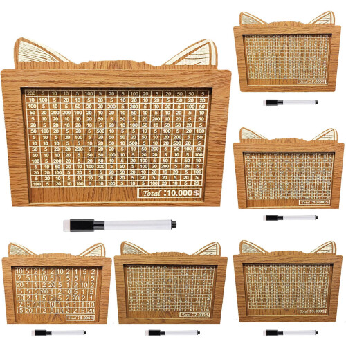 Houten spaarpot met ingebouwde teller 2
