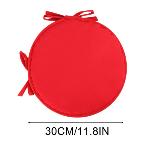 Round Bar Stool Cushion with Ties 11.8 inch Breathable 1