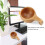 Growcolor Ξύλινο Κύπελλο Τσαγιού/Καφές/Φλιτζάνι Φορητή Κούπα Ποτών από Ξύλο με Λαβή 4