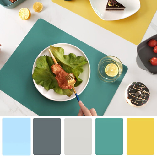 Siliconen placemat voor kinderen, 40x30 cm