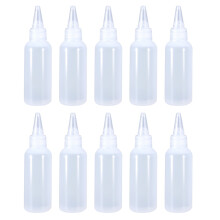 10 flaconi in plastica da 30 ml con tappo a vite