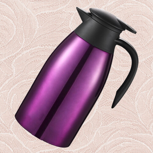 Bouilloire isotherme en acier inoxydable 2L violette 1