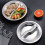 Piatto per condimenti multi-scomparto in acciaio inox 10,5 cm 2