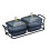 Divided Serving Platter with Lids Black 2 Bowls 5