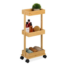 Carrello in bambù 3 livelli