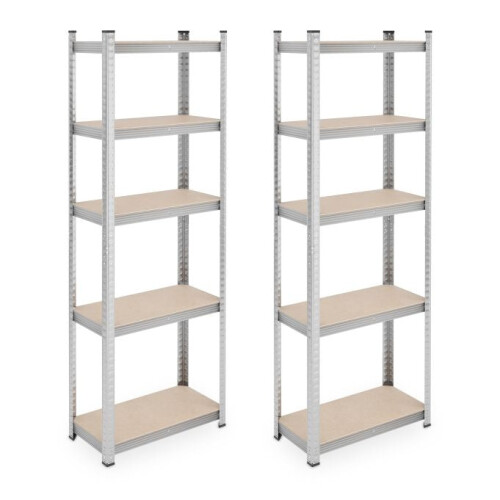 Scaffali robusti con 5 livelli, set da 2