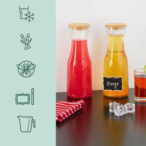 Jarra de agua con tapa en juego