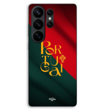 Capa de telefone - MANIACASE - Samsung Galaxy S26 Ultra - Bandeira de Portugal - Preto - Proteção diária