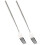 2X BBQ Retractable Fork Fruit Dessert Long Handle Fork Tableware  Kitchen Supplies Stainless Steel Fork 1