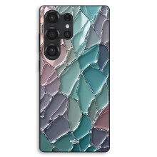 Capa Para Samsung Galaxy S25 Ultra textura escamas de vidro coloridas Maniacase