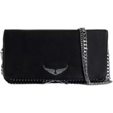 (Schwarze) Zadig & Voltaire gesteppte Leder-Umhängetasche mit Kettenriemen für Damen